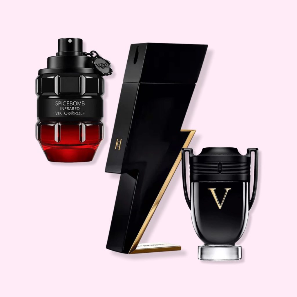 Fragrances from Viktor&Rolf, Carolina Herrera, & Paco Rabanne as gift ideas for your man this Valentine's Day of 2023.