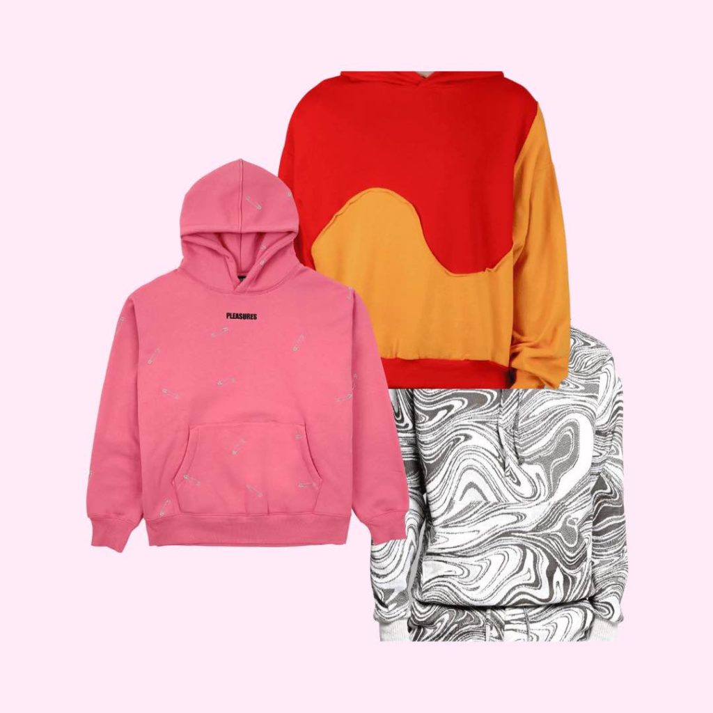 Hoodies from Pleasures, MNML, & Twenty Monteal as gift ideas for your man this Valentine's Day of 2023.